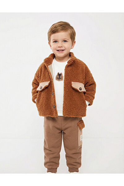 MiniKids Premium κοστούμι, Jikko, καφέ μοντέλο 86 (12-18 μηνών)