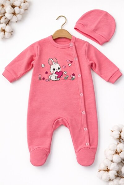 Superbaby Βαμβακερή καρδιά Βαμβάκι σε βαθύ ροζ χρώμα για μωρά κορίτσια με σκο...