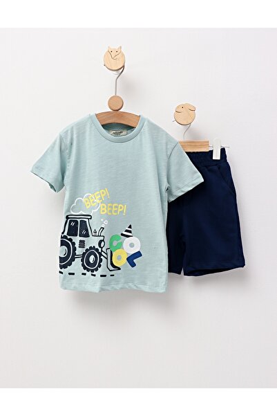 MiniKids Καλοκαιρινή στολή, Tractoras, μπλε 110 (4-5 ετών)