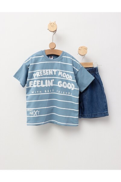 MiniKids Καλοκαιρινή στολή With Friends, μπλε 92 (18-24 μηνών)