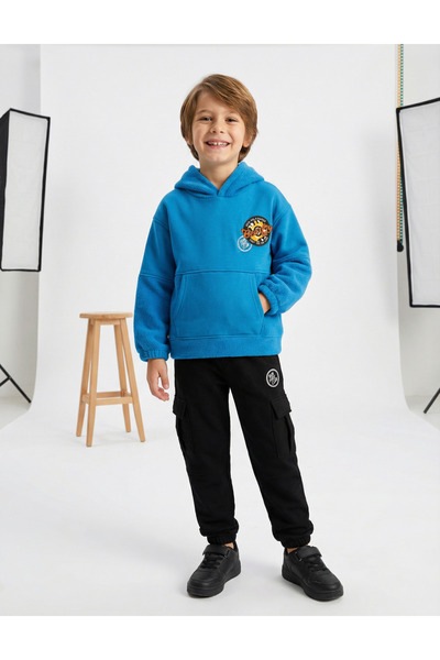 MiniKids Φόρμα με επένδυση, Run Free Club, μπλε 122 (6-7 ετών)