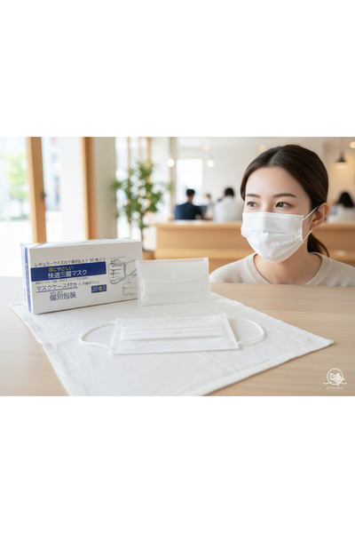 NO BRAND 3-Layer Face Mask(Made in Japan) 30pcs