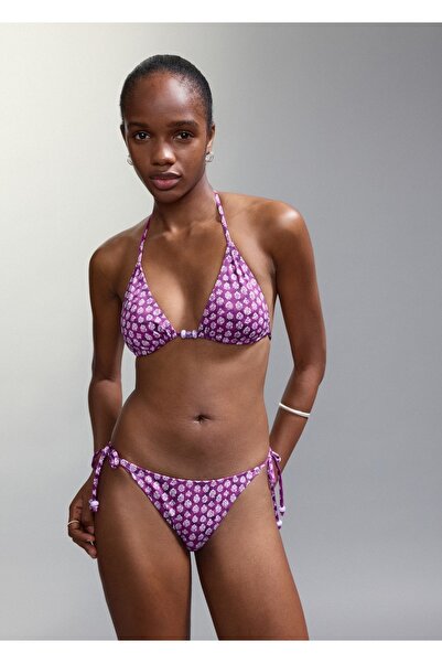 Mango Teen Alt kısmı orta belli çiçek desenli bikini