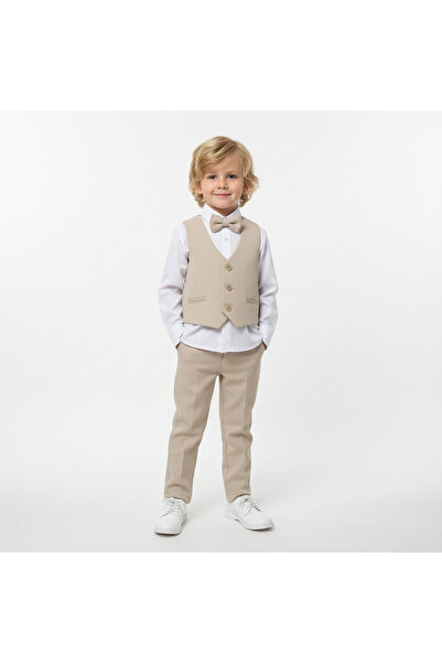 SeaBubbles Boy's Suit with Bow Tie and Vest St09750