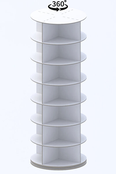 ihtiyacal 360° Dönen Ayakkabılık, Çanta Şapka Çok Amaçlı Düzenleyici Stant, D...