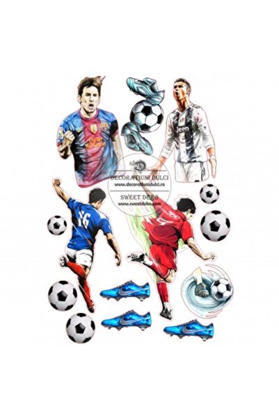 Decoratiuni Dulci Edible image football players - Cut out