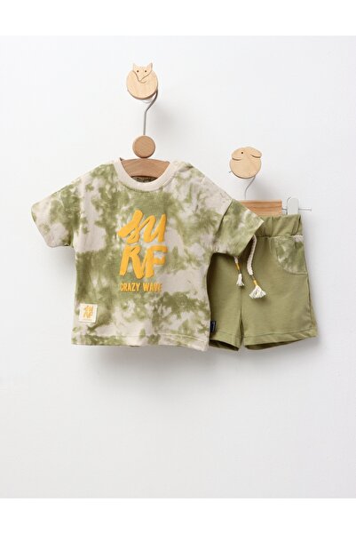 MiniKids Set de vara, Crazy Wave, verde 74 (6-9 luni)