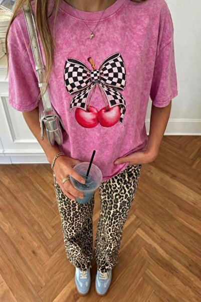 Noi Belis Washable Oversize Knitted T-Shirt Ss26Ts0015