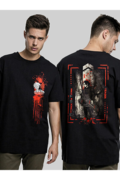 Gadali Unisex Attack on Titan Shingeki No Kyojin Eren Yeager T-Shirt