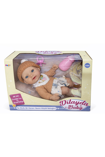 gnsstore 26 CM TAM KAUÇUK BEBEK EMZİK VE BİBERONLU