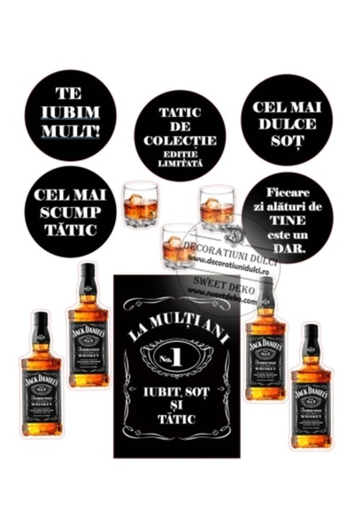 Decoratiuni Dulci Tatic de colectie - Jack Daniels | Φανταστείτε cometibila -...