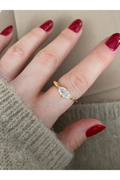 Pinery Jewels Limited Edition - Women's Ring with Large Oval Stone and Bottom...