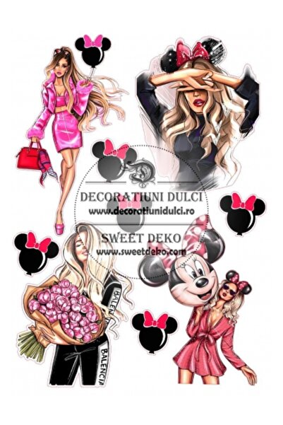 Decoratiuni Dulci Представете си cometibila - младо момиче - Decupat