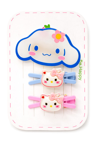 MakeWell Girl's Figured Clip Hairpin Set of 3 – Cute Character Baby Hairpin