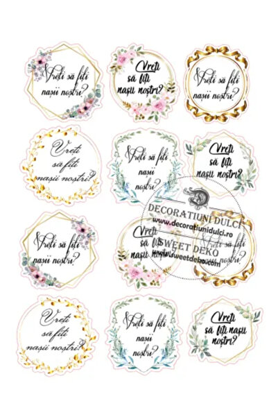 Decoratiuni Dulci Edible image of different labels - Do you want to be our Go...