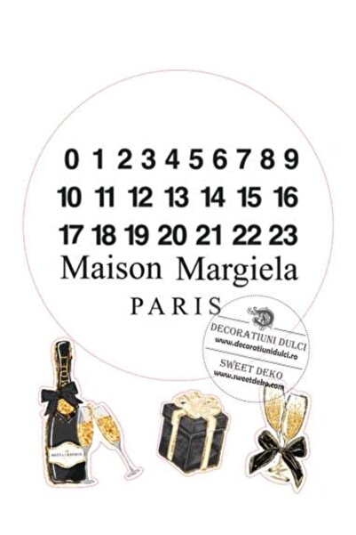 Decoratiuni Dulci Edible image Fashion Couture Maison Margiela - Cut out