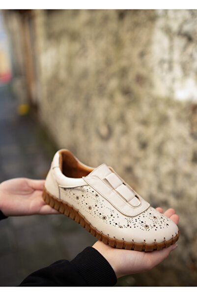 Venüs 2010730 Hakiki Deri Lazerli Ortopedik Taban Kadın Kauçuk Ayakkabı