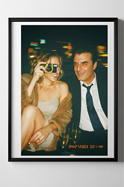 Taranist Kağıt Poster - Sex And The City Mr. Big and Carrie