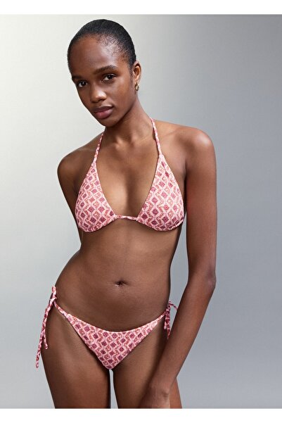 Mango Teen Alt kısmı orta belli desenli bikini