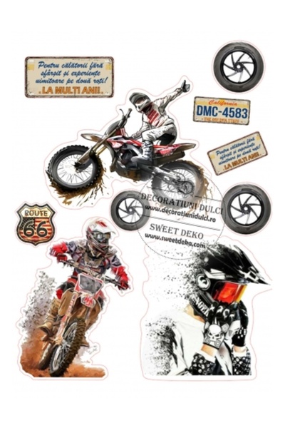 Decoratiuni Dulci Представете си cometibila pasiune pentru motociclete - Decupat