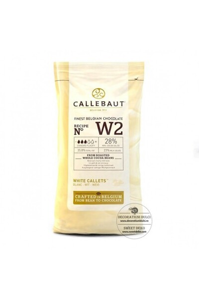 Decoratiuni Dulci Barry Callebaut - ciocolata alba 28% - 10 kg