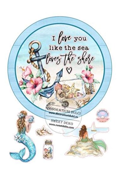 Decoratiuni Dulci Edible image "Big" love - Cut out