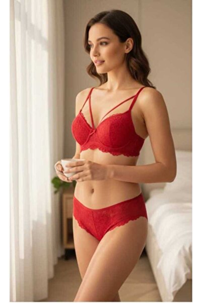 DİĞER1111 Full Support Lace Bra Set