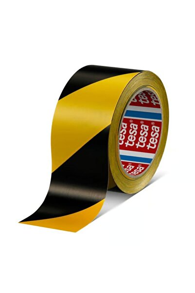 Tesa 60760 33M X 50Mm Sarı-Siyah Yer İşaretleme Bandı