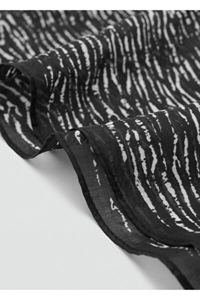 Mango Teen Zebra desenli şal