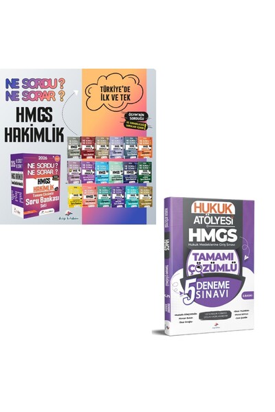 Dizgi Kitap 2026 Hukuk Atölyesi HMGS Hakimlik Ne Sordu Ne Sorar Çözümlü Soru ...