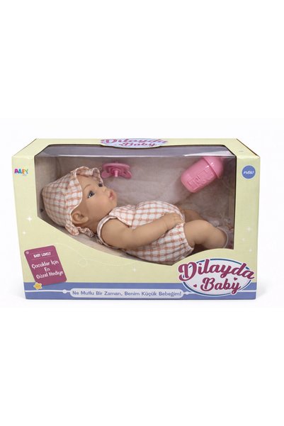gnsstore 32CM TAM KAUÇUK BEBEK EMZİK VE BİBERONLU