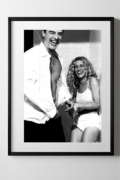 Taranist Kağıt Poster - Sex And The City Mr. Big and Carrie