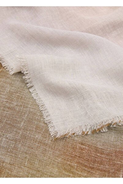 MANGO Woman Degrade görünümlü keten şal