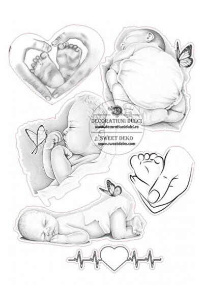 Decoratiuni Dulci Представете си cometibila bebelus creionat - Decupat