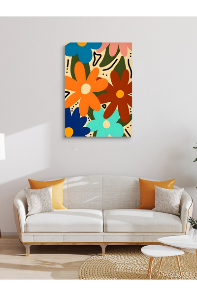 visdora Цветни цветя Платно за рисуване Декорация за домашен офис Кухня Платн...