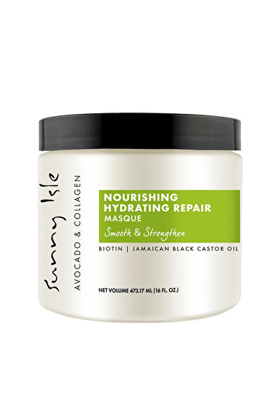 Sunny Isle Avocado and Collagen Hair Mask 473 ml – Intensive Hydration and Re...