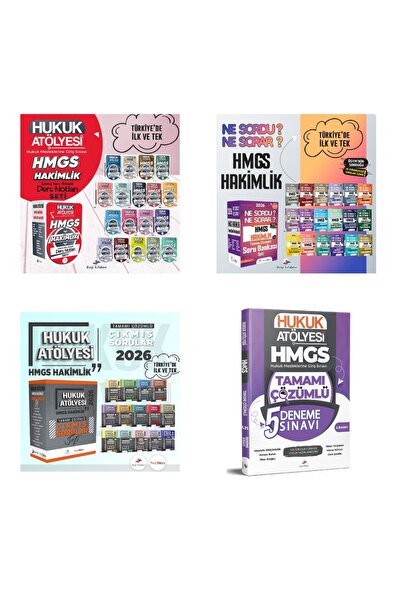 Dizgi Kitap 2026 Hukuk Atölyesi HMGS Hakimlik Konu Anlatımı, Soru Bankası, Çı...