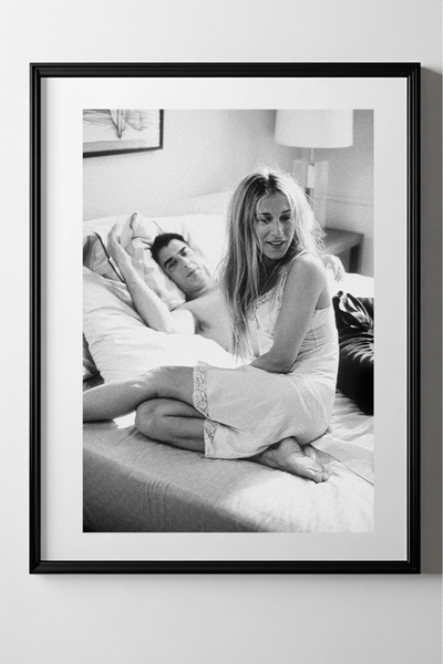 Taranist Kağıt Poster - Sex And The City Mr. Big and Carrie