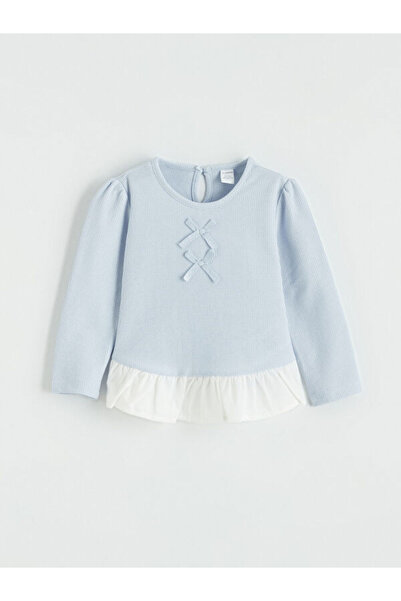 LC Waikiki Esvab • Modern & Distinctive Girls' T-Shirt with Bow Detail