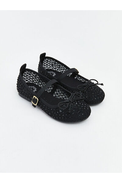 LC Waikiki Two Mt Shop Quality Lcw Steps Black Girls' Ballet Flats