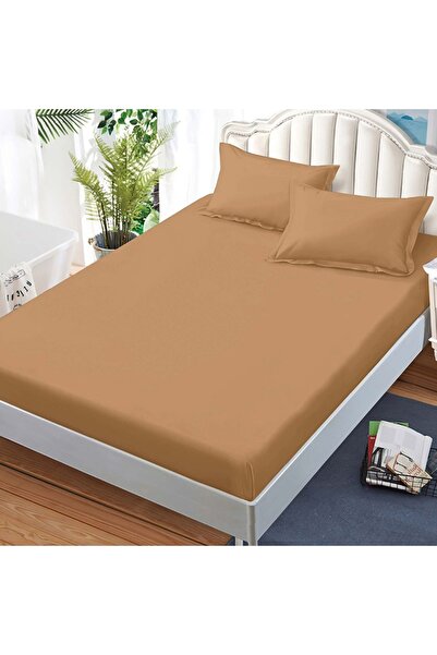 Talis Stretchy sheet and 2 pillowcases Junne Camel Light 180x200 cm (Finet)