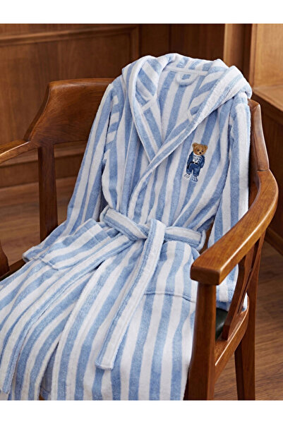 LC Waikiki Bear Teddy Embroidered Men's Bathrobe for Style Enthusiasts from U...