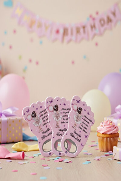 levon tekstil Doğum günü İçin Kişiye Özel Açacak Magnet (20adet) Hediyelik Şi...