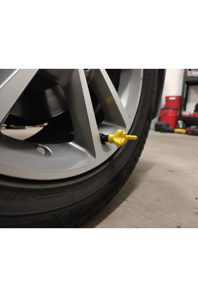 LUBIKO STUDIO 4'lü Set Altın Seri Esprili Sibop Kapağı - Araba, Motosiklet, B...