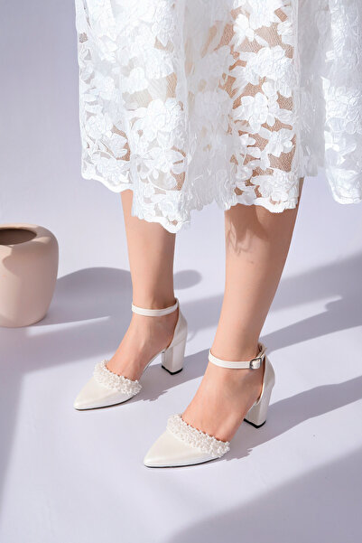 TOLGSHOES Women's Heel-Heightened Evening Dress Wedding Shoes