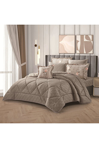 HOURS مفرش هورس 4 قطع نفر– تصميم مشجر أنيق ونعومة فاخرة وجهين Moira-15