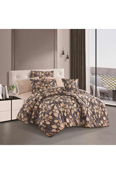 HOURS Horse 7-Piece Double Bedspread Set – Elegant Floral Design and Luxuriou...