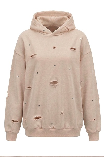 MATISH Oversized Unisex Distressed Hoodie