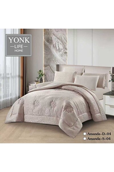 YONK Summer Jacquard Double Bedspread - 6-Piece Duvet