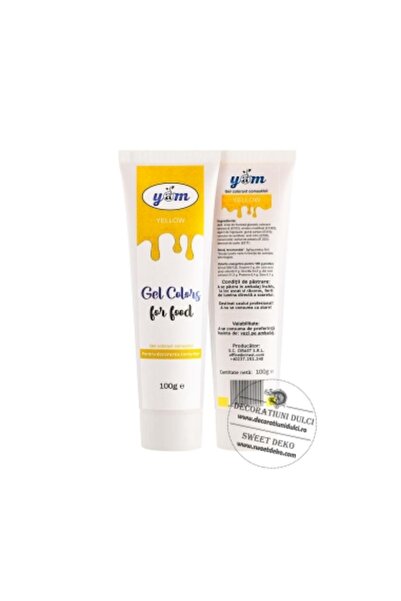 Decoratiuni Dulci Оцветител гел алиментар ЯМ Галбен 100гр
